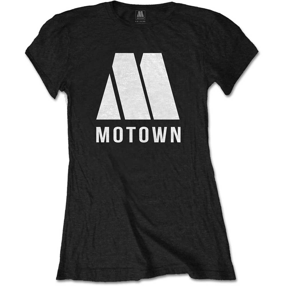 Motown Records Ladies T-Shirt: M Logo (Small)