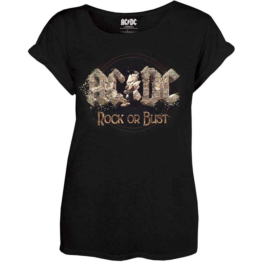 AC/DC Ladies T-Shirt: Rock or Bust (Small)