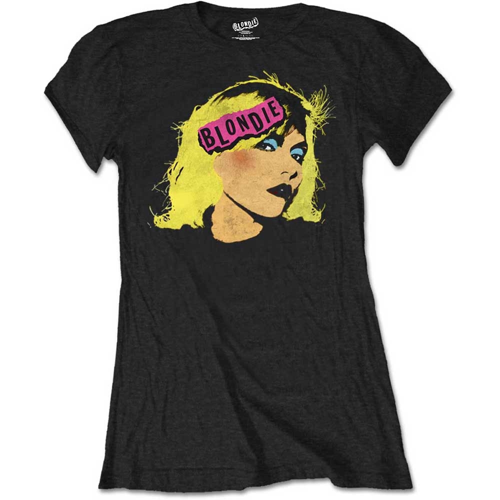 Blondie Ladies T-Shirt: Punk Logo (Medium)