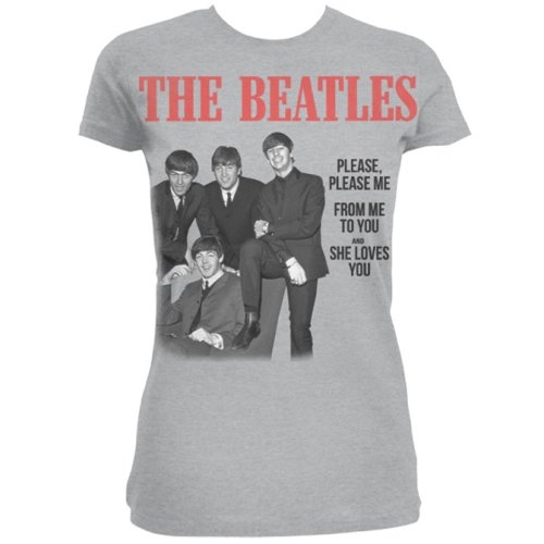The Beatles Ladies T-Shirt: Please, Please Me (Large)
