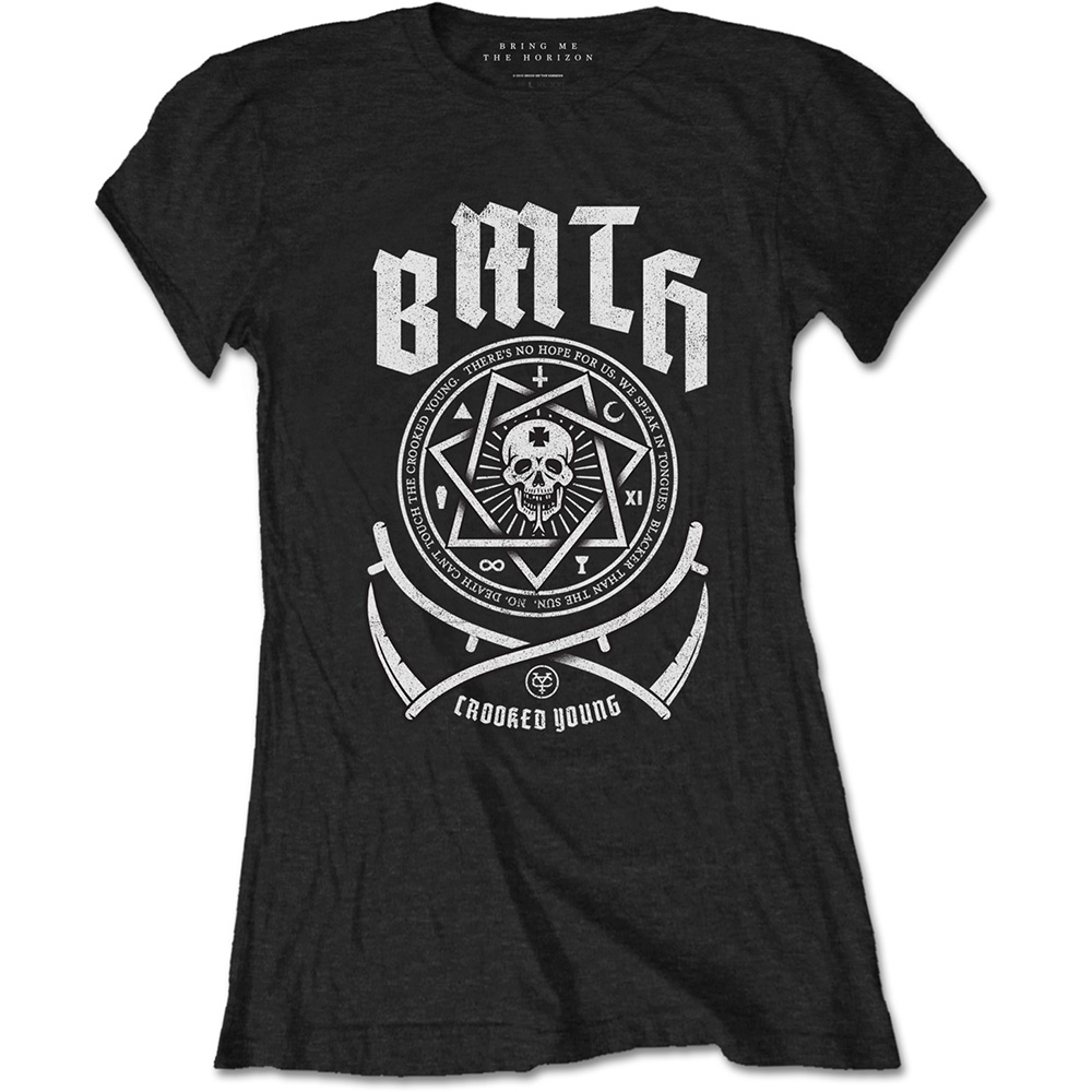 Bring Me The Horizon Ladies T-Shirt: Crooked (X-Large)