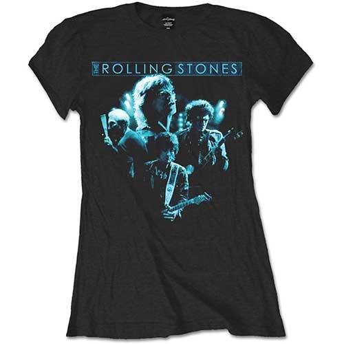 The Rolling Stones Ladies T-Shirt: Band Glow (Small)