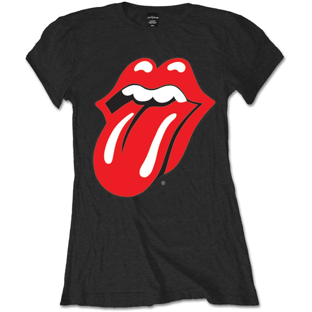 The Rolling Stones Ladies T-Shirt: Classic Tongue (Small)