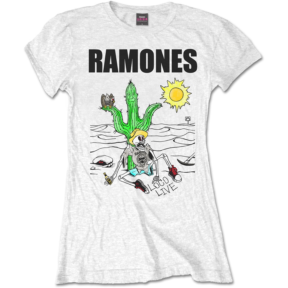 Ramones Ladies T-Shirt: Loco Live (Small)