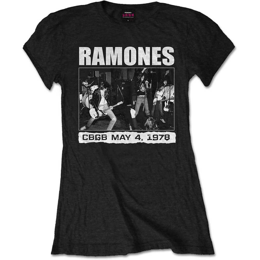 Ramones Ladies T-Shirt: CBGB 1978 (Small)