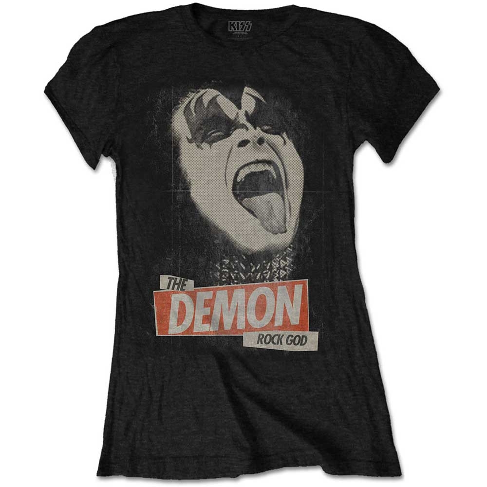 KISS Ladies T-Shirt: The Demon Rock (Medium)