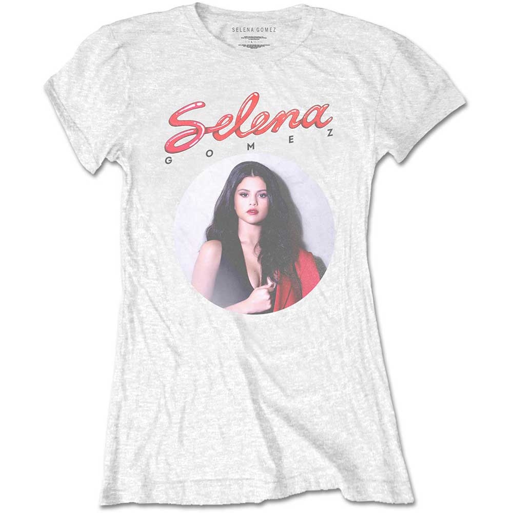 Selena Gomez Ladies T-Shirt: 80's Glam (Small)