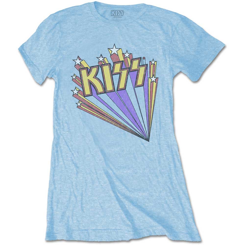 KISS Ladies T-Shirt: Stars (Medium)