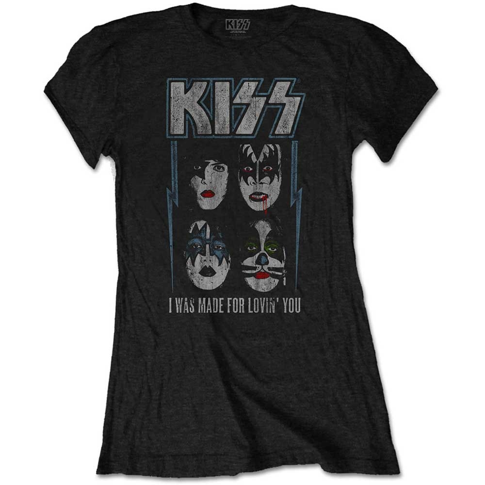 KISS Ladies T-Shirt: Made For Lovin' You (Small)