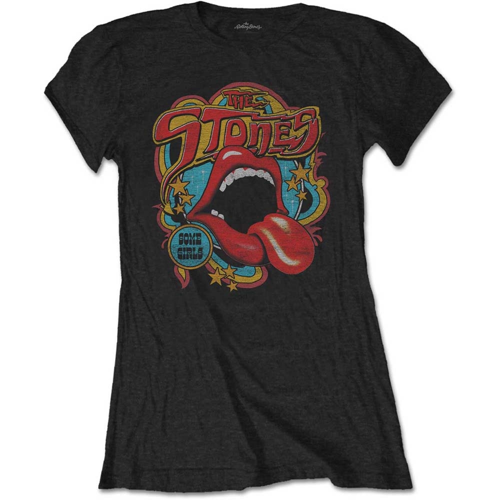 The Rolling Stones Ladies T-Shirt: Retro 70s Vibe (Small)