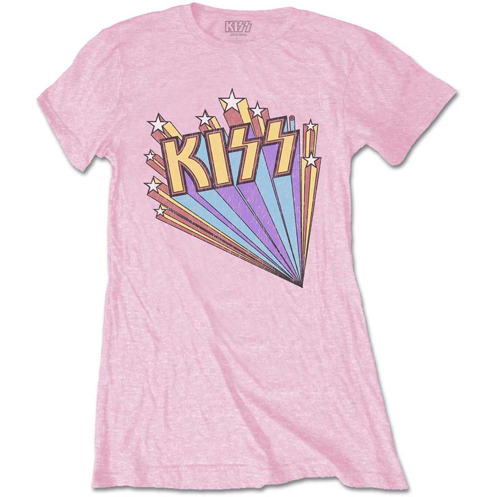 KISS Ladies T-Shirt: Stars (X-Large)