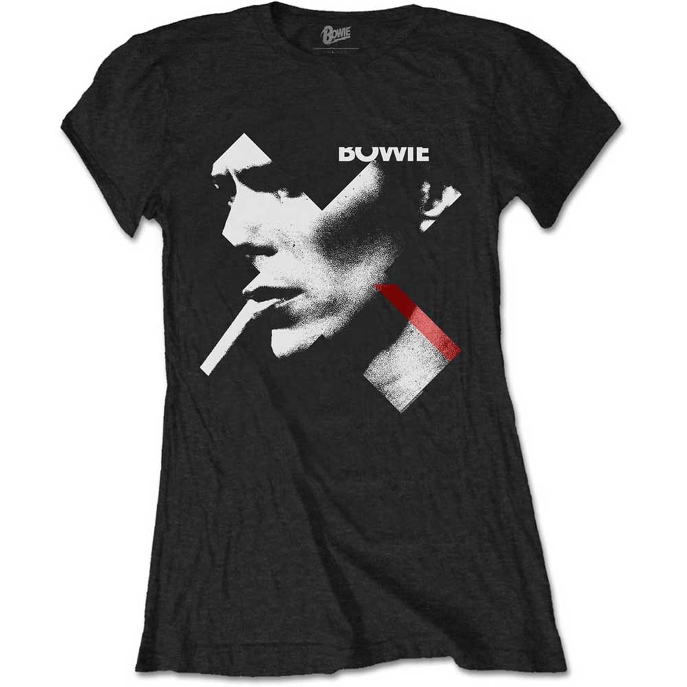 David Bowie Ladies T-Shirt: X Smoke Red (XX-Large)