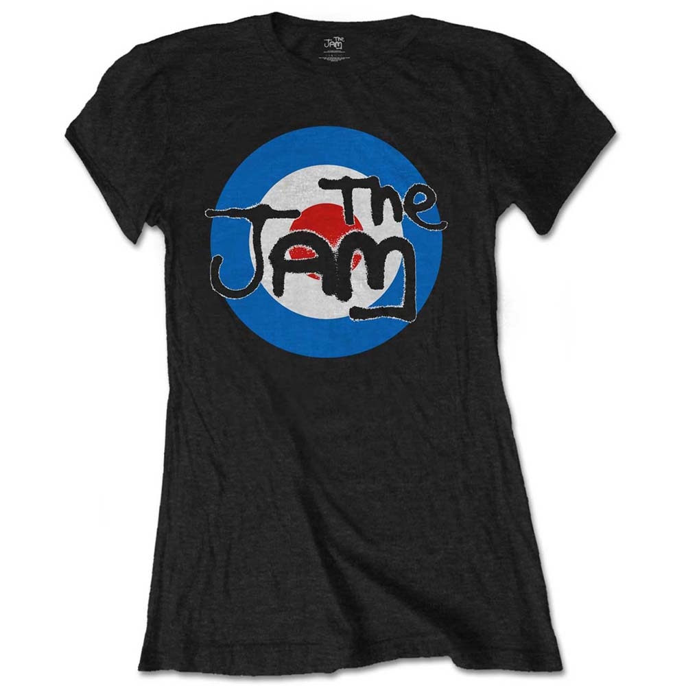 The Jam Ladies T-Shirt: Spray Target Logo (Soft Hand Inks) (Medium)