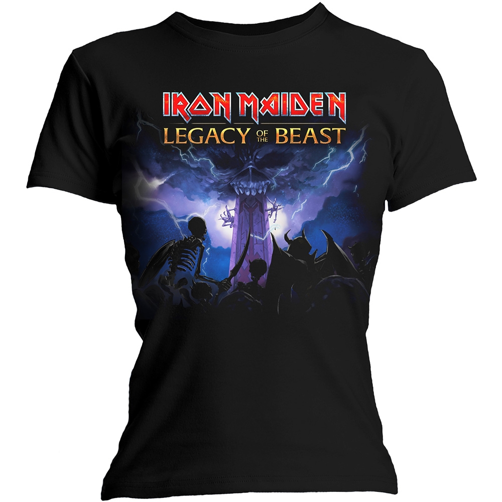 Iron Maiden Ladies T-Shirt: Legacy Army (Skinny Fit) (Large)