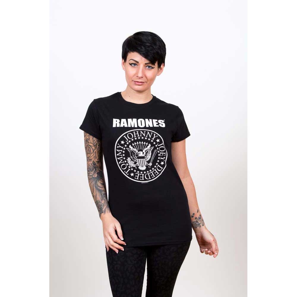 Ramones Ladies T-Shirt: Seal (Skinny Fit) (Large)