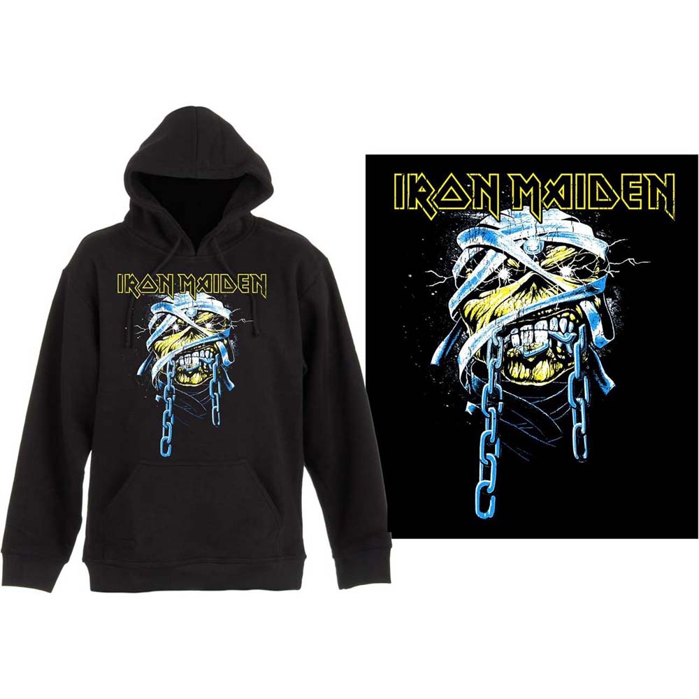 Iron Maiden Unisex Pullover Hoodie: Powerslave (X-Large)