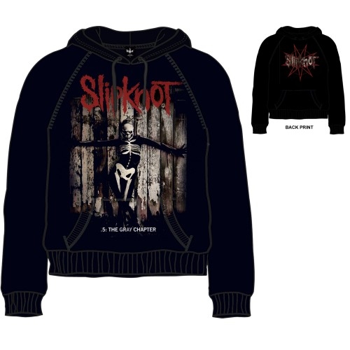 Slipknot Unisex Pullover Hoodie: .5 The Gray Chapter (X-Large) (Back Print)