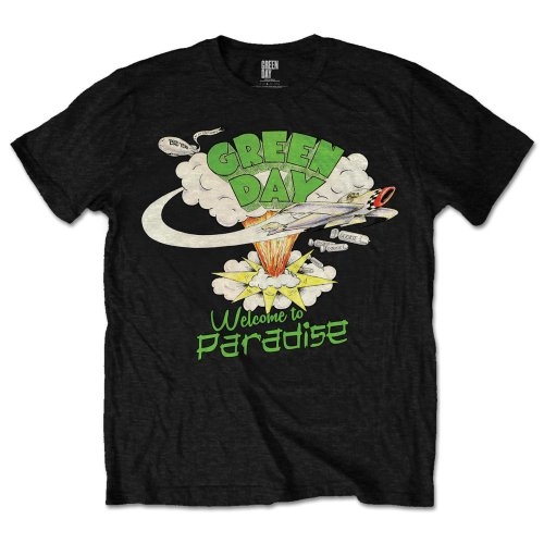 Green Day Unisex T-Shirt: Welcome to Paradise (Small)