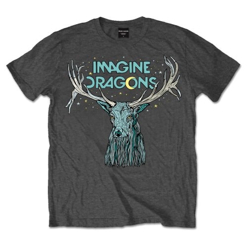 Imagine Dragons Unisex T-Shirt: Elk in Stars (Large)