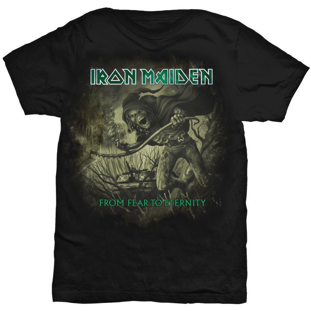 Iron Maiden Unisex T-Shirt: From Fear To Eternity Distressed (Medium)