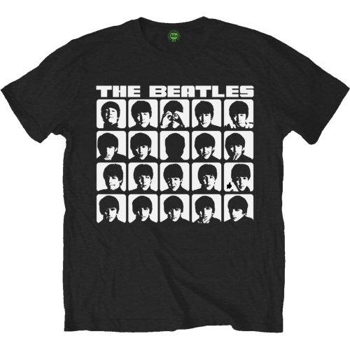 The Beatles Unisex T-Shirt: Hard Days Night Faces Mono (Large)