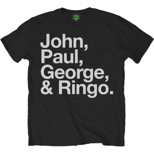 The Beatles Unisex T-Shirt: John, Paul, George & Ringo (X-Large)