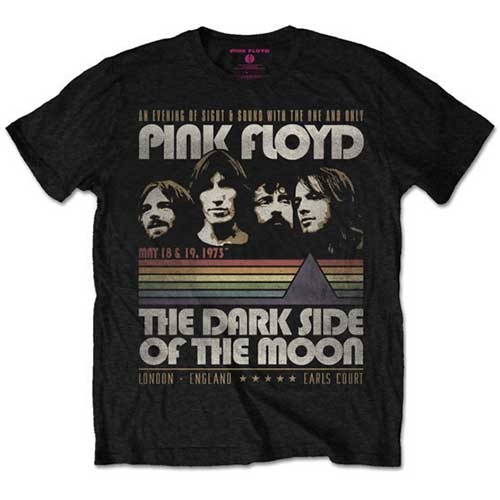 Pink Floyd Unisex T-Shirt: Vintage Stripes (Small)