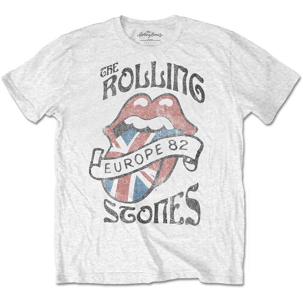 The Rolling Stones Unisex T-Shirt: Europe 82 (Small)