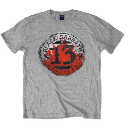 Black Sabbath Unisex T-Shirt: 13 Flame Circle (Small)