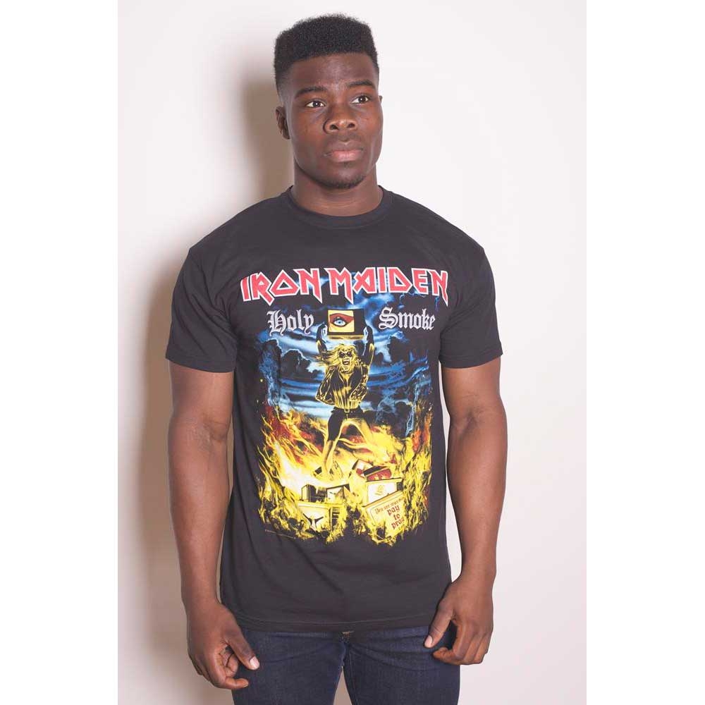 Iron Maiden Unisex T-Shirt: Holy Smoke (Small)