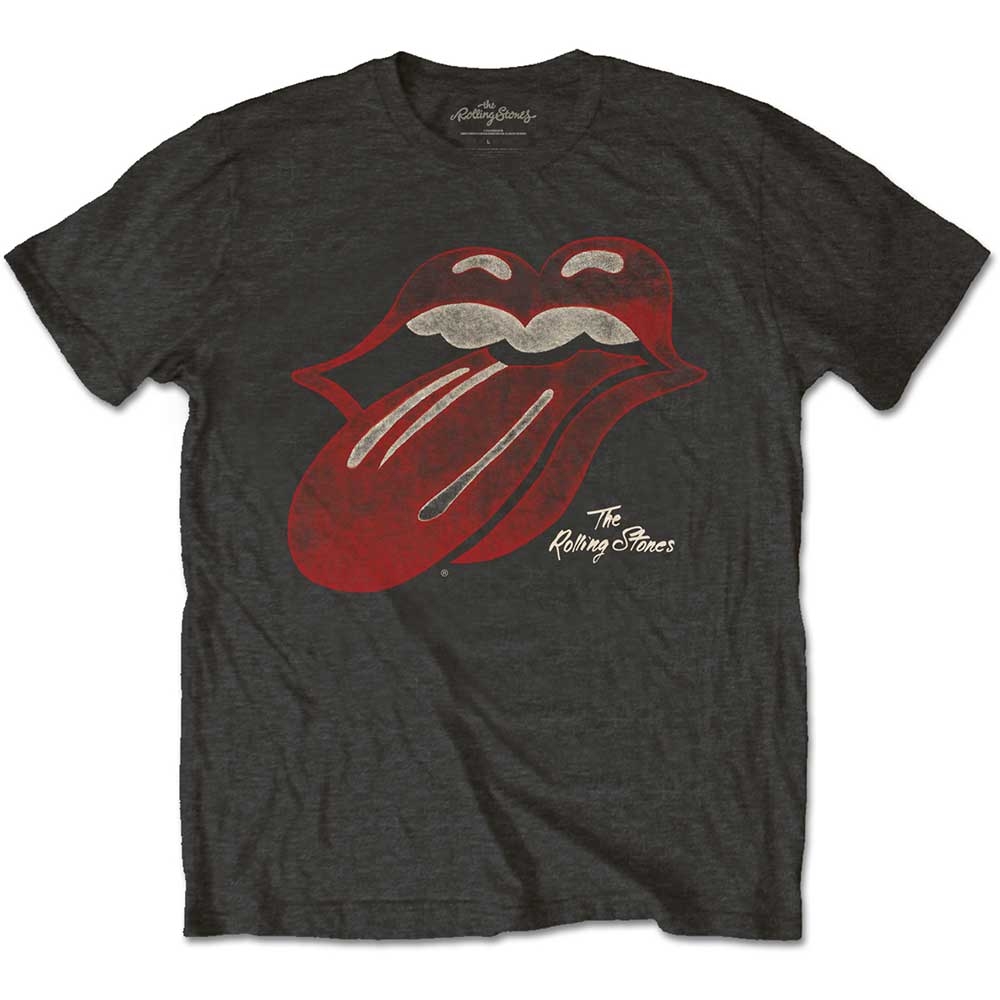 The Rolling Stones Unisex T-Shirt: Vintage Tongue Logo (Small)
