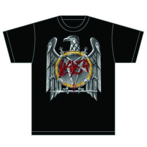Slayer Unisex T-Shirt: Silver Eagle (Medium)