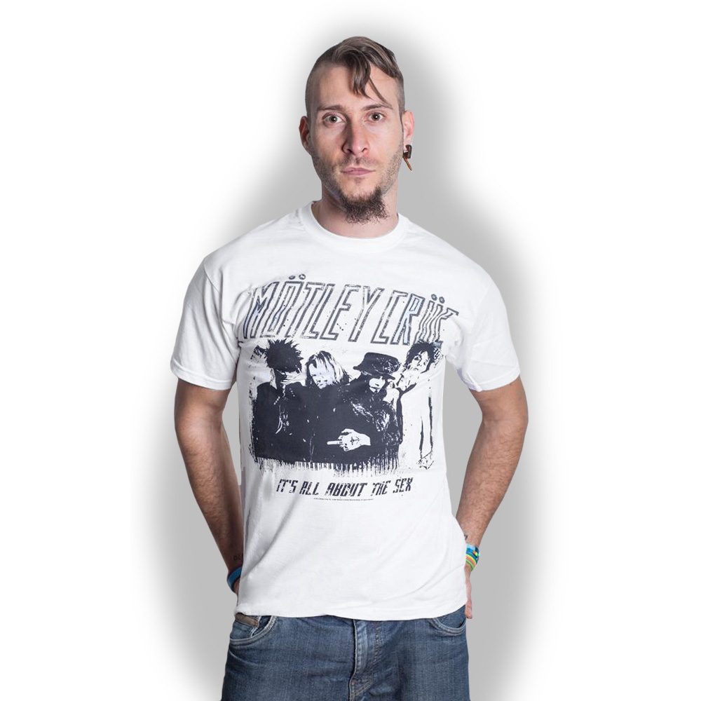 Motley Crue Unisex T-Shirt: Stencil (Medium)