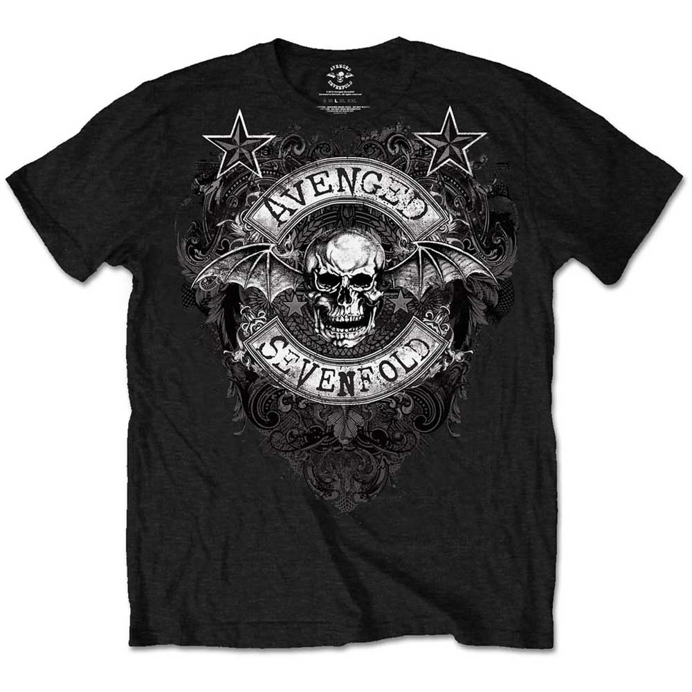 Avenged Sevenfold Unisex T-Shirt: Stars Flourish (Medium)
