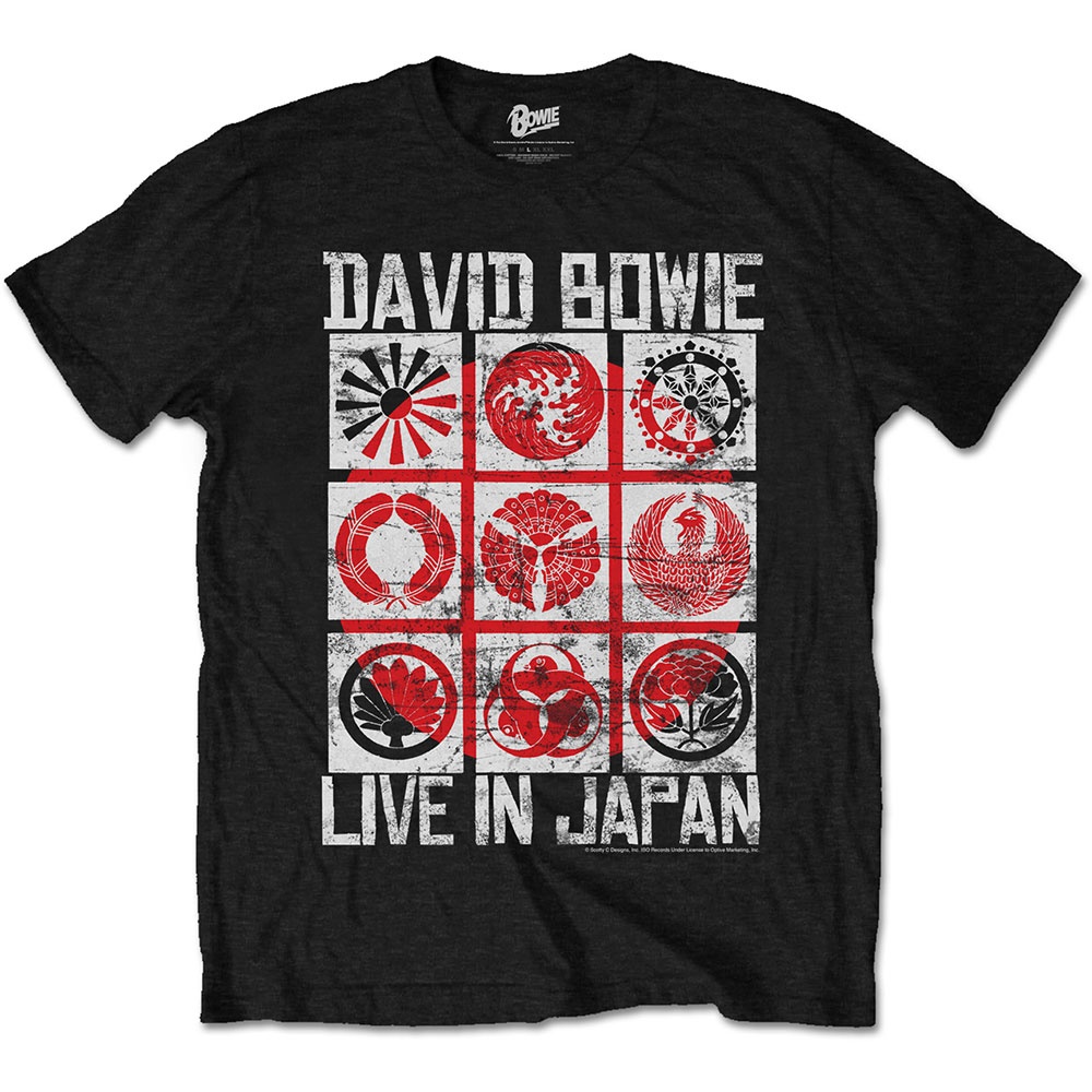 David Bowie Unisex T-Shirt: Live in Japan (Medium)