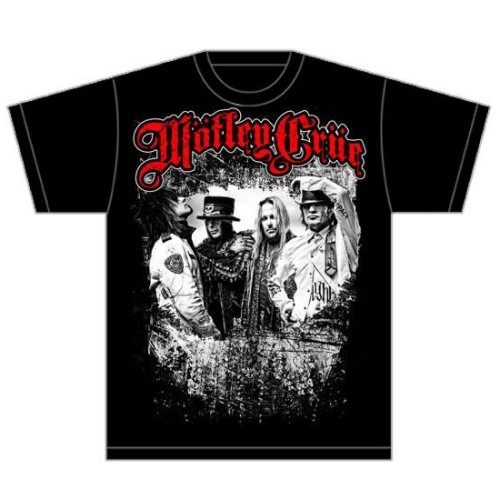 Motley Crue Unisex T-Shirt: Greatest Hits Band Shot (Large)
