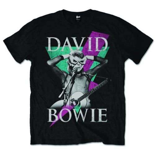 David Bowie Unisex T-Shirt: Thunder (Large)