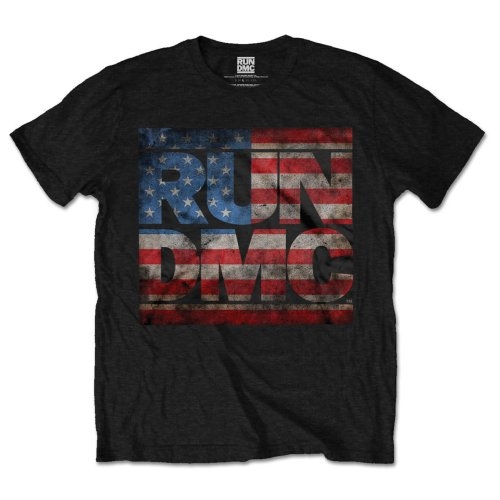 Run DMC Unisex T-Shirt: Americana Logo (Large)