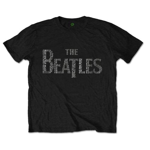 The Beatles Unisex T-Shirt: Drop T Songs (Large)