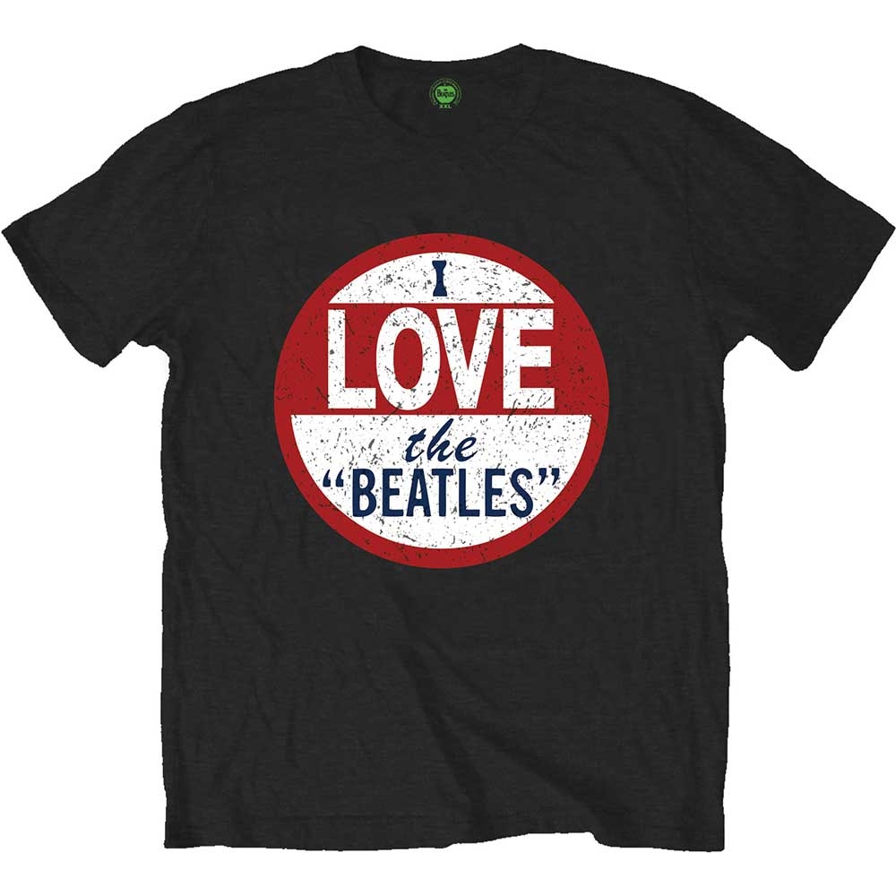 The Beatles Unisex T-Shirt: I love The Beatles (Large)
