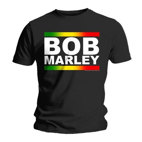 Bob Marley Unisex T-Shirt: Rasta Band Block (X-Large)