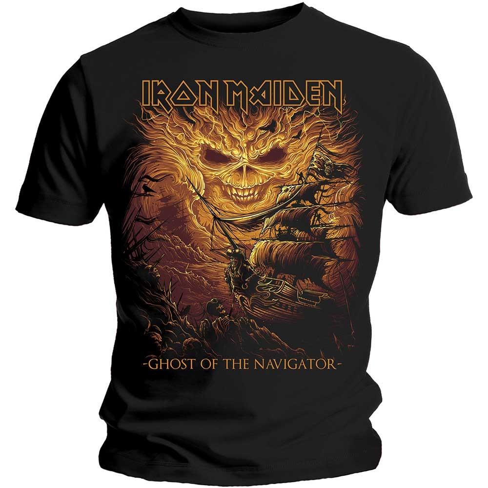 Iron Maiden Unisex T-Shirt: Ghost of the Navigator (X-Large)
