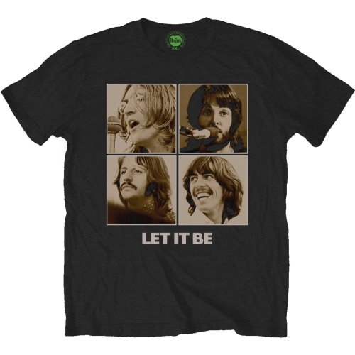 The Beatles Unisex T-Shirt: Let It Be Sepia (XX-Large)