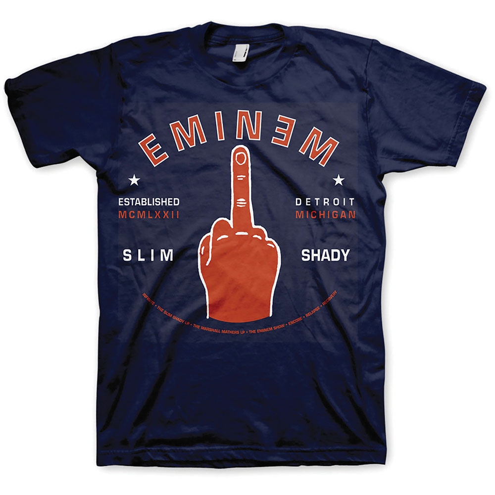 Eminem Unisex T-Shirt: Detroit Finger (XX-Large)
