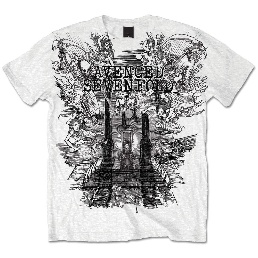 Avenged Sevenfold Unisex T-Shirt: Land of Cain (XX-Large)