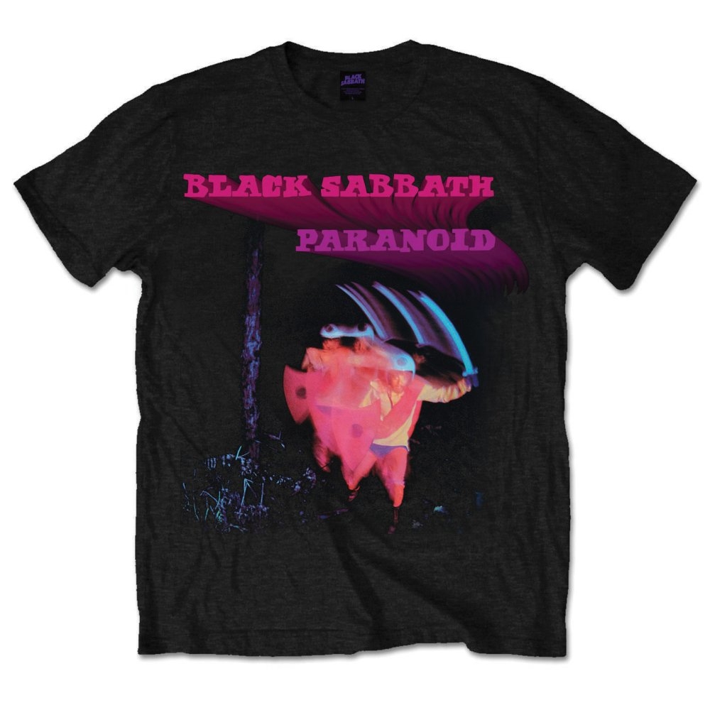 Black Sabbath Unisex T-Shirt: Paranoid Motion Trails (Medium)