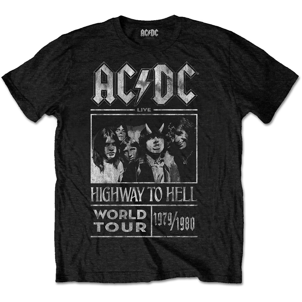 AC/DC Unisex T-Shirt: Highway to Hell World Tour 1979/1980 (XX-Large)