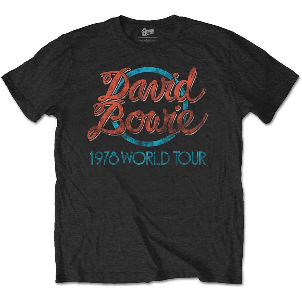 David Bowie Unisex T-Shirt: 1978 World Tour (XX-Large)