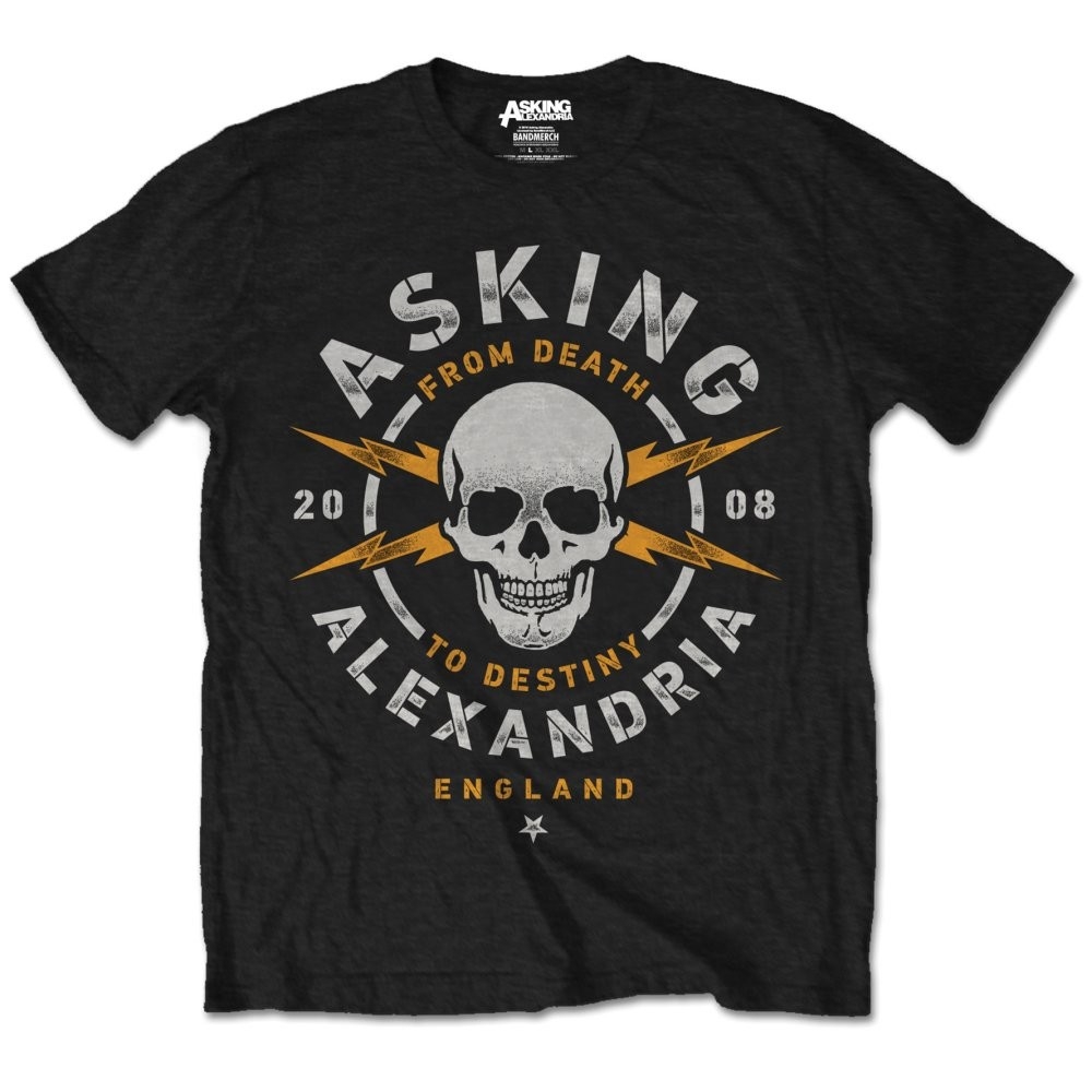 Asking Alexandria Unisex T-Shirt: Danger (Retail Pack) (Small)