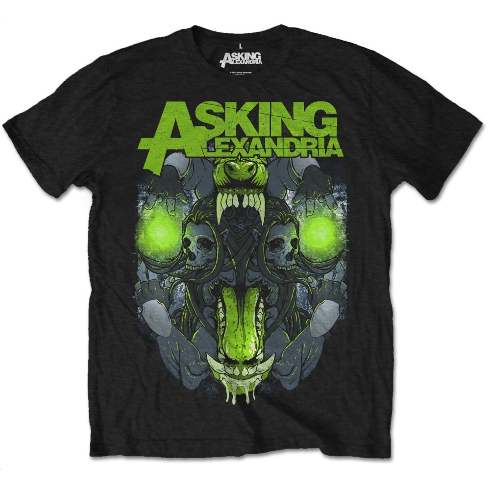 Asking Alexandria Unisex T-Shirt: Teeth (Retail Pack) (Large)